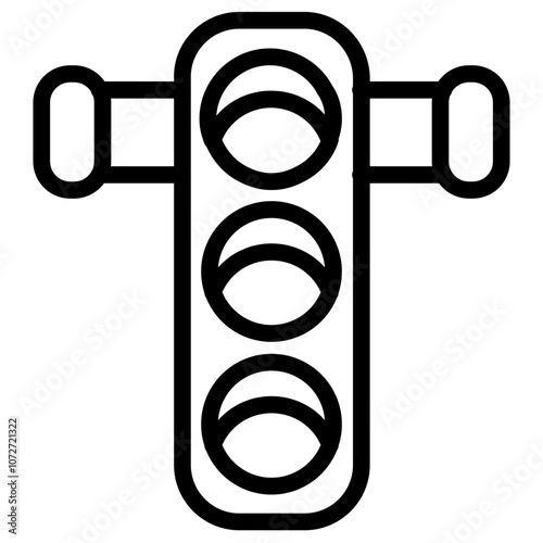 Standart Traffic Line Icon