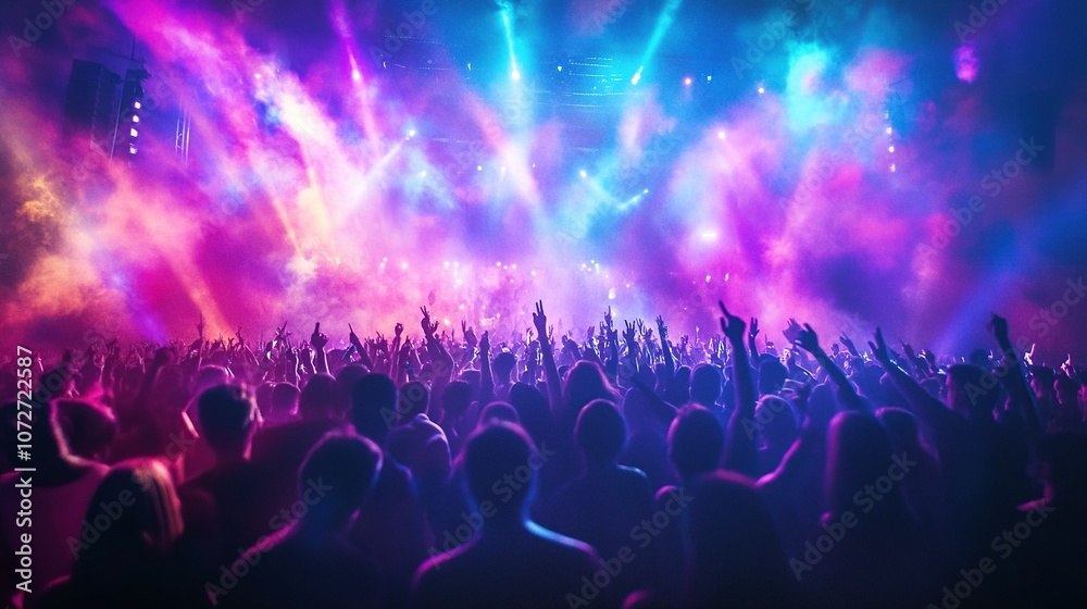 Crowd at a Music Festival Crowd at a Music Festival
