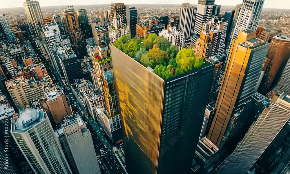 Rooftop Garden in the City