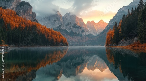 Autumn Mountain Lake