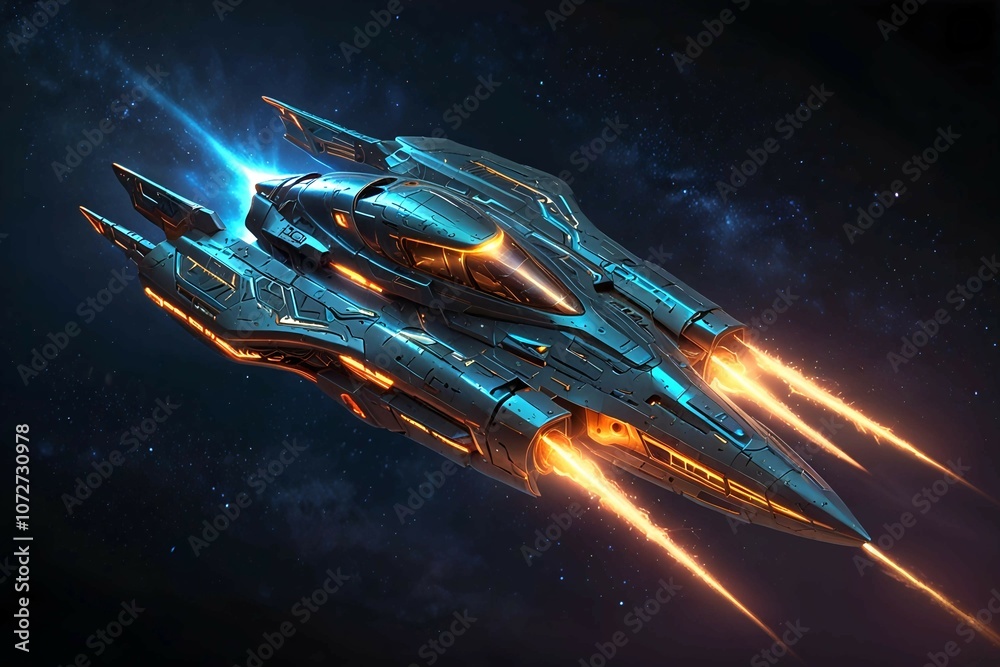 spaceship and space spaceship and space