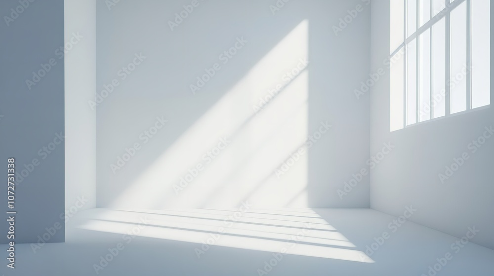 Obraz premium 3D light white background: