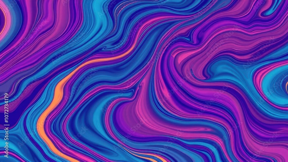 Abstract wave pattern background with vibrant colors and fluid lines, dynamic, seamless, texture