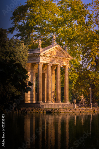 Temple of Aesculapius in the Villa Borghese Rome