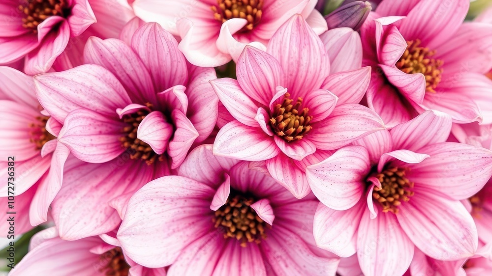 Fototapeta premium Vibrant watercolor illustration of various flowers in full bloom, flora, flowers