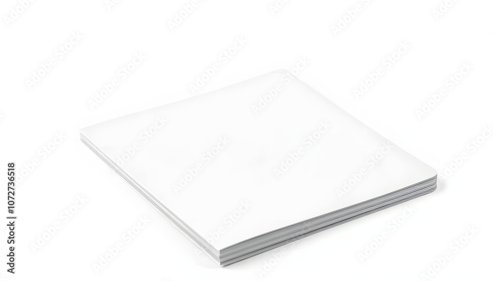 Empty notepad with a bended page, isolated on white background isolated with white highlights, png Empty notepad with a bended page, isolated on white background isolated with white highlights, png