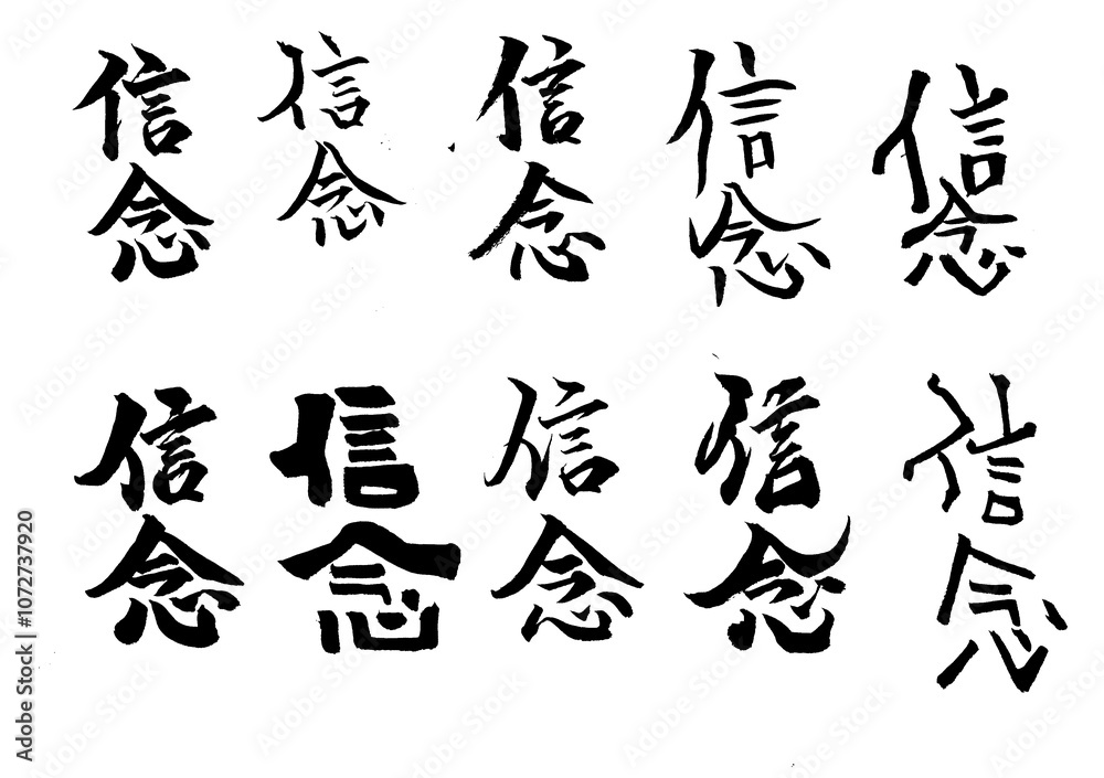 Obraz premium 筆文字