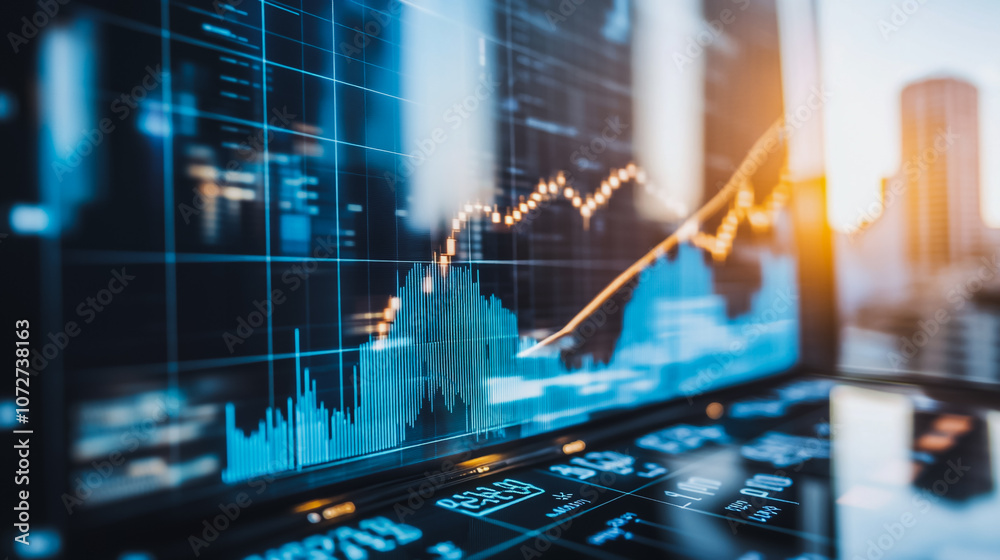 Financial charts show a significant increase in profits in the stock market. This is driven by higher interest rates and continued growth. In the innovation world of financial investment, finance Financial charts show a significant increase in profits in the stock market. This is driven by higher interest rates and continued growth. In the innovation world of financial investment, finance