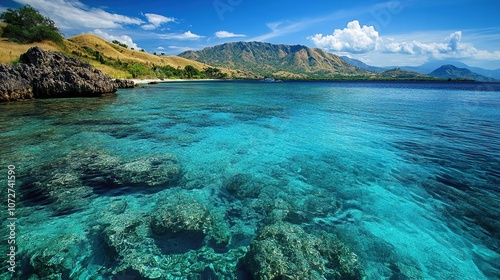 Crystal Clear Waters of a Tropical Island