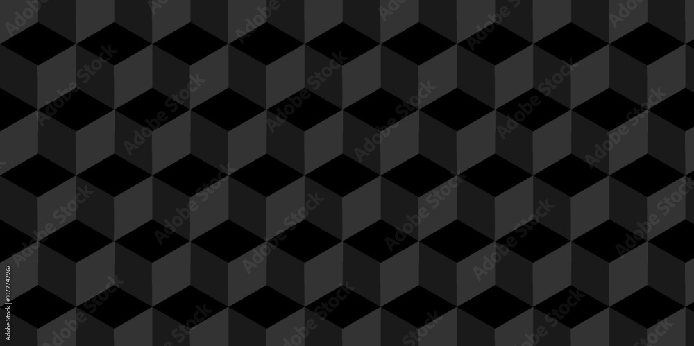 Vector dark black geometric wave grid isometric square cube hexagon surface texture design. minimal black cubies block and mete glossy thin smooth structure isometric grid banner and wallpaper. Vector dark black geometric wave grid isometric square cube hexagon surface texture design. minimal black cubies block and mete glossy thin smooth structure isometric grid banner and wallpaper.