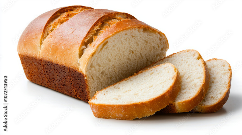 Freshly baked multigrain loaf with golden crust, sliced to reveal soft, fluffy interior. Perfect for sandwiches or toast, this bread is delicious staple Freshly baked multigrain loaf with golden crust, sliced to reveal soft, fluffy interior. Perfect for sandwiches or toast, this bread is delicious staple