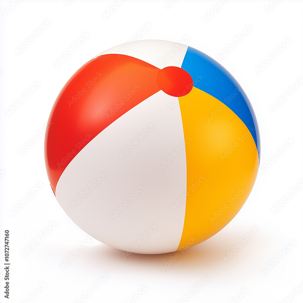 beach ball isolated on a white background beach ball isolated on a white background