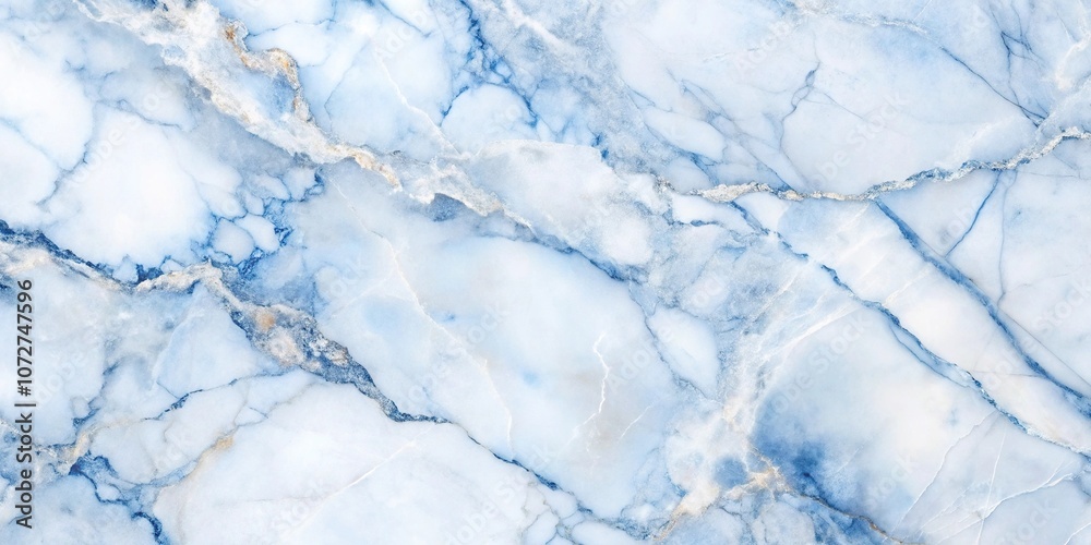 Close-Up shot of white and blue marble textured background Close-Up shot of white and blue marble textured background