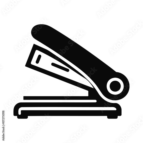 Black silhouette stapler vector icon design