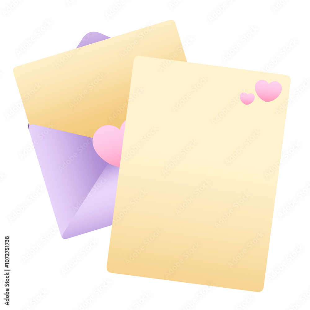 Cute Gradient Envelope Illustration Cute Gradient Envelope Illustration