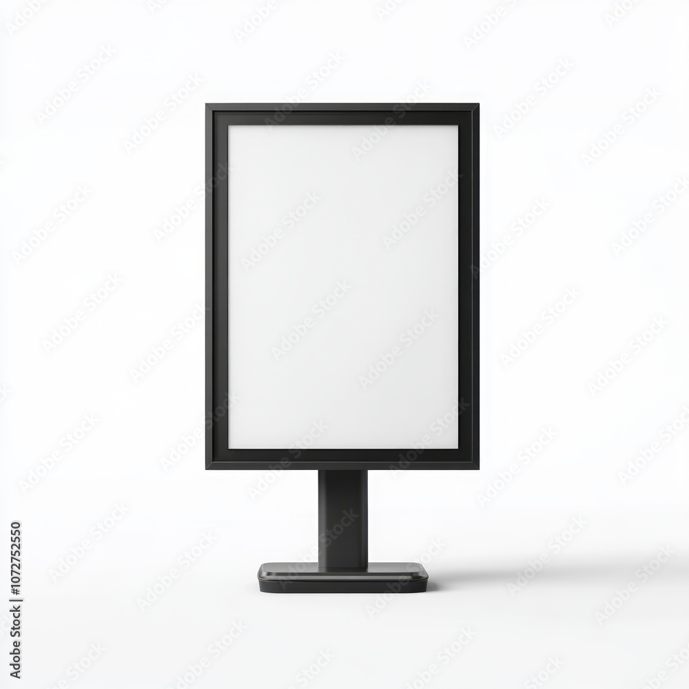 realistic high quality Blank street billboard poster realistic high quality Blank street billboard poster