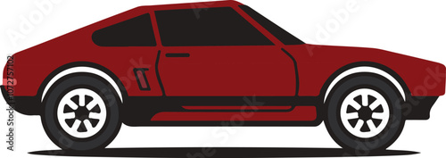 red car vector  Illustrator Artwork