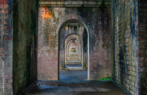 Obraz na płótnie 京都の南禅寺の水路閣 w salonie