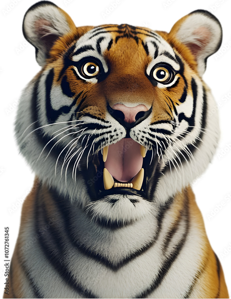 Obraz premium Shocked Tiger Expression