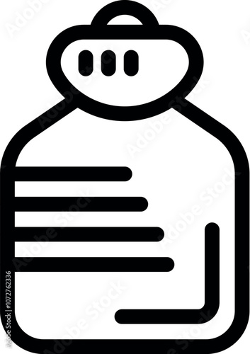 Classic hot water bottle offering warmth and comfort, perfect for relieving aches, pains, and providing cozy relaxation