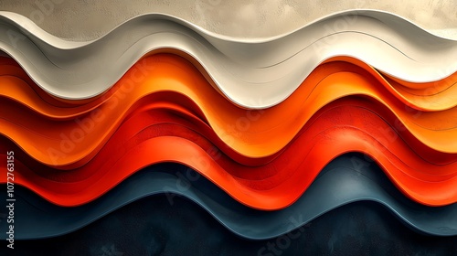 Wallpaper Mural Explore the flowing waves of colorful abstract art Torontodigital.ca
