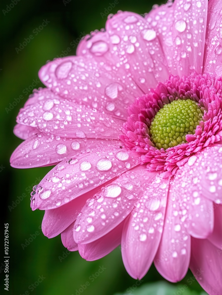 Discover the beauty of nature with a close-up of a dew-kissed pink flower petal Discover the beauty of nature with a close-up of a dew-kissed pink flower petal