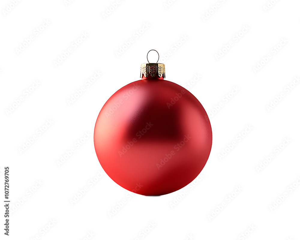 A vibrant red Christmas ornament with a glossy finish, perfect for holiday decorations and festive celebrations. A vibrant red Christmas ornament with a glossy finish, perfect for holiday decorations and festive celebrations.