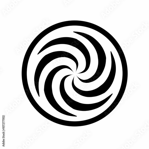 illustration of spiral elements forming a circle