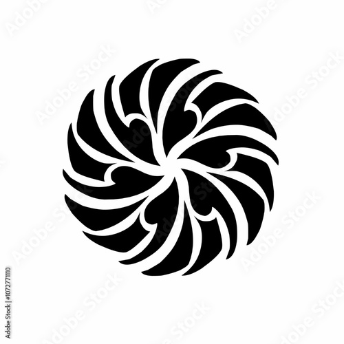 illustration of spiral elements forming a circle
