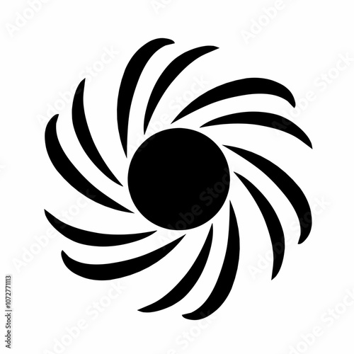 illustration of spiral elements forming a circle