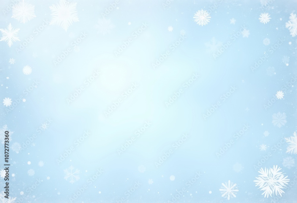 A serene winter background featuring a soft blue hue with delicate snowflakes, creating a peaceful and frosty atmosphere ideal for seasonal designs
A serene winter background featuring a soft blue hue with delicate snowflakes, creating a peaceful and frosty atmosphere ideal for seasonal designs