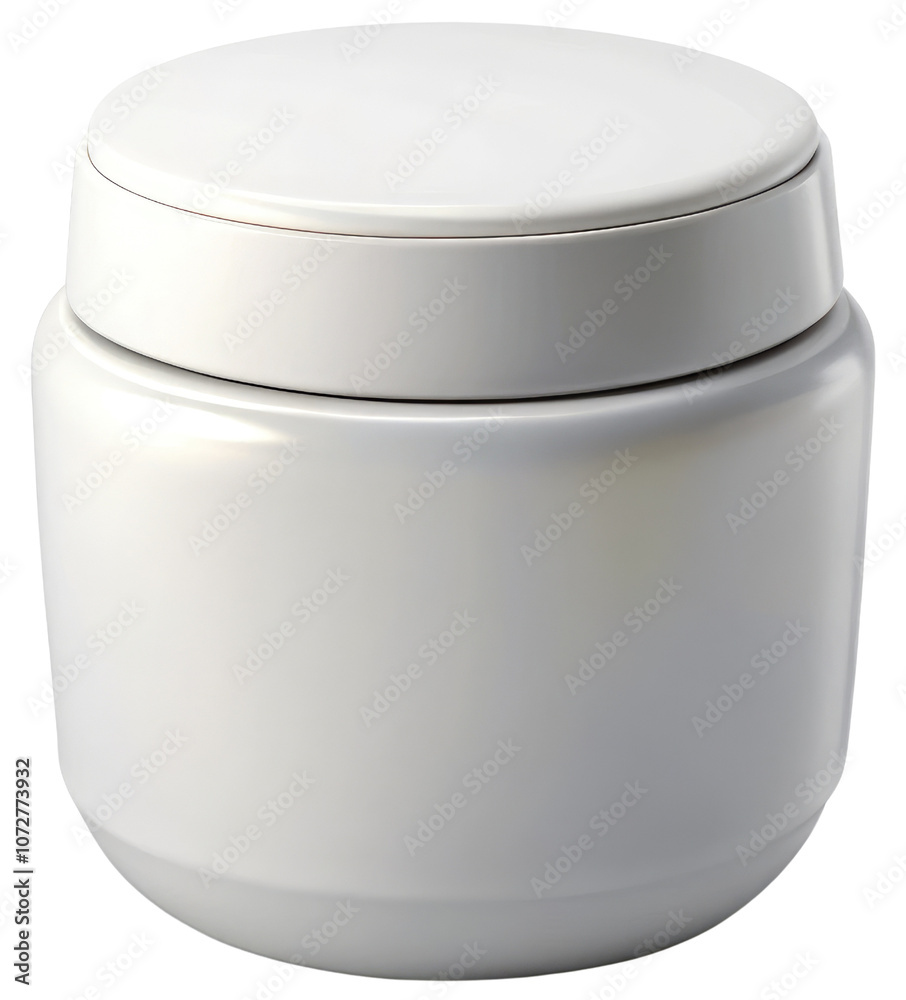 3D White Small Product Jar Isolated on Transparent Background, Realistic Packaging Mockup for Cosmetics, Health, and Branding Design 3D White Small Product Jar Isolated on Transparent Background, Realistic Packaging Mockup for Cosmetics, Health, and Branding Design