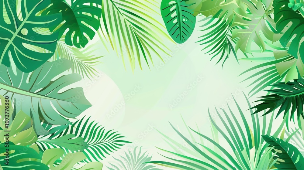 Vibrant Cartoon Summer Green Background Picture: A Refreshing Escape Vibrant Cartoon Summer Green Background Picture: A Refreshing Escape