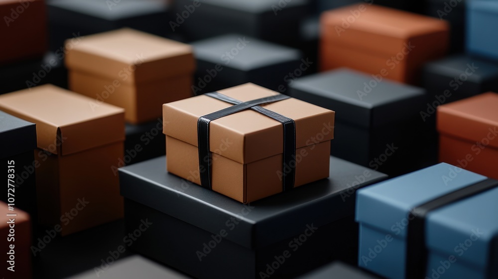 Stylish Boxes in an Organized Inventory Setup