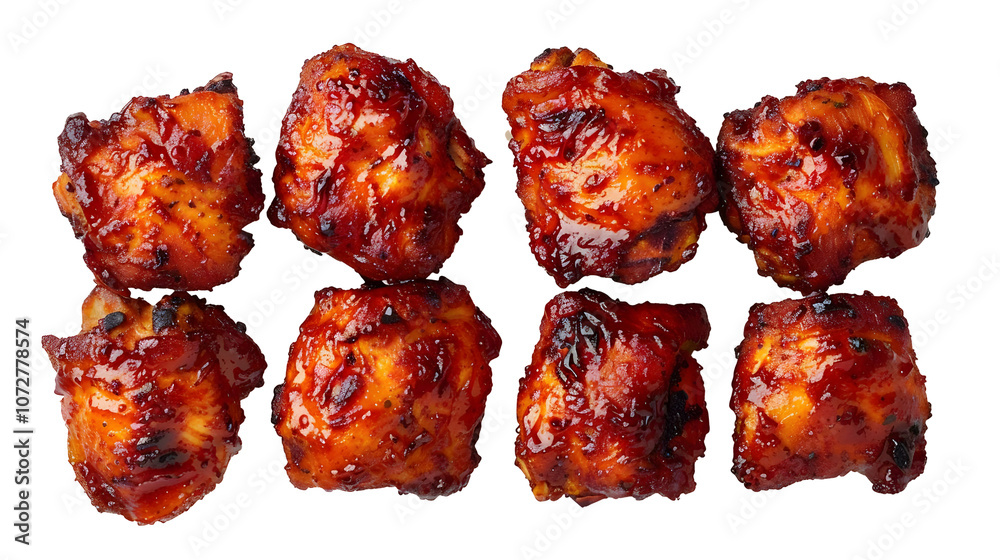 Fried chicken isolated on white background. Fried chicken isolated on white background.