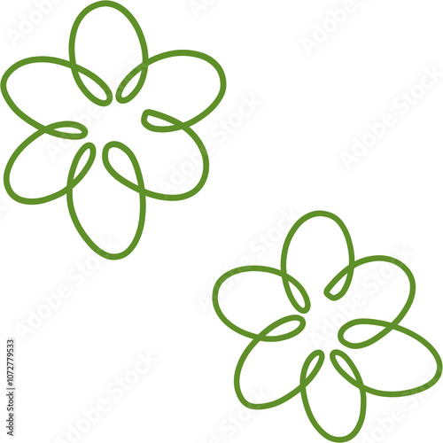 green flower for decoration