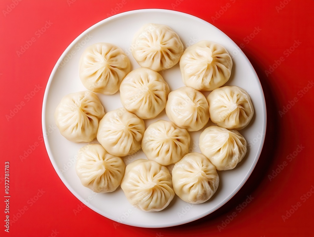 Fluffy Dumplings on a Minimalistic Plate Fluffy Dumplings on a Minimalistic Plate