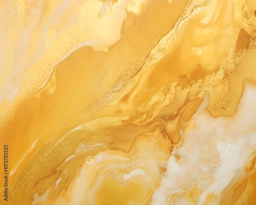 Wallpaper Mural Abstract golden swirl pattern with smooth textures and gradients. Torontodigital.ca