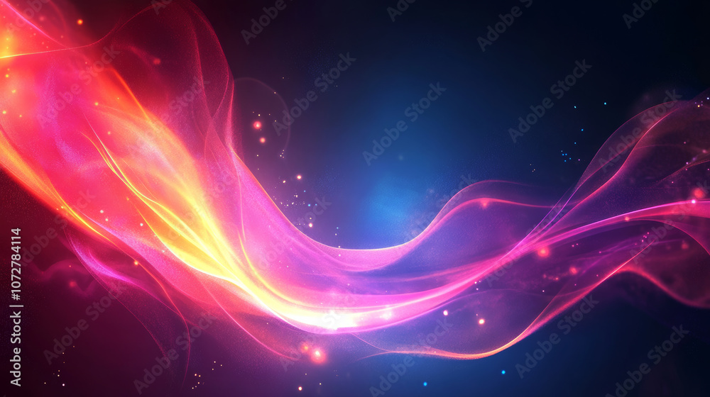 Fototapeta premium Background of Color Particle Technology