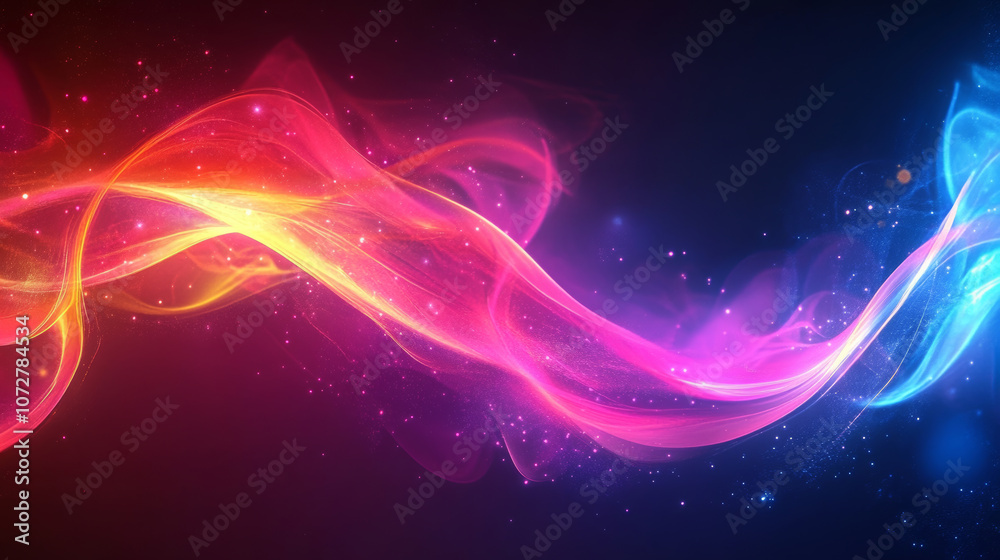 Fototapeta premium Background of Color Particle Technology