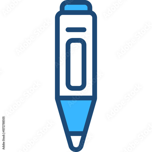 Thermometer Blue Icon Design Vector