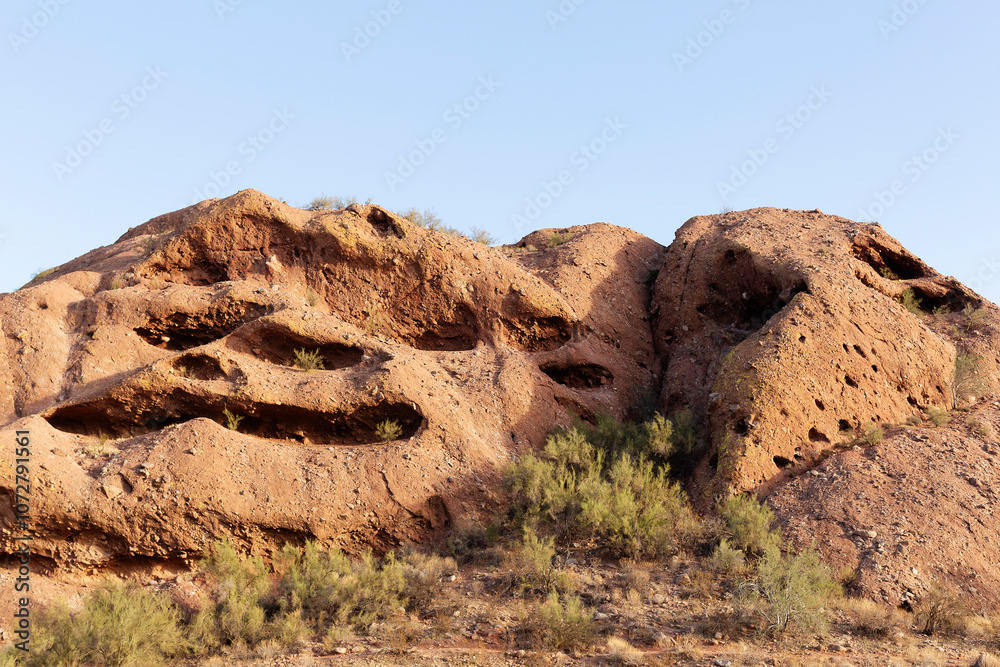 Red sandstone formation within Papago Park Red sandstone formation within Papago Park