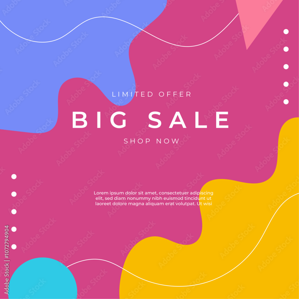 Vibrant Abstract Design for Big Sale Promotion Vibrant Abstract Design for Big Sale Promotion
