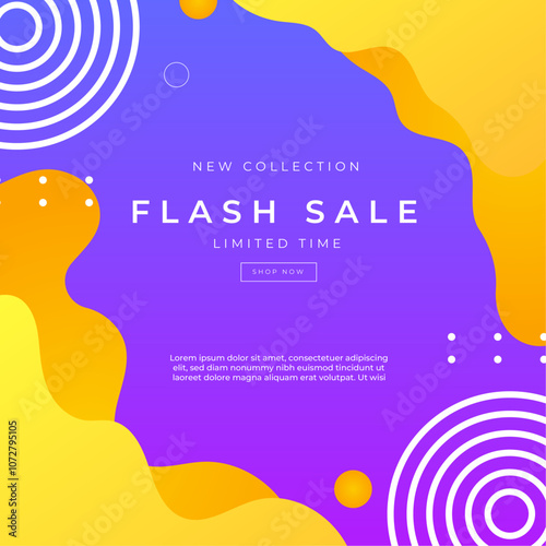 Colorful Abstract Big Sale Advertisement Design