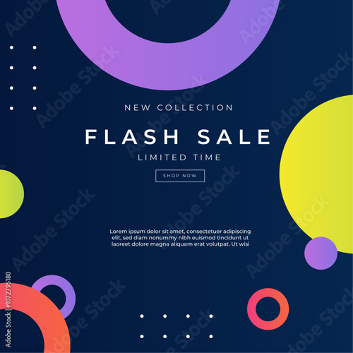 Colorful Abstract Big Sale Advertisement Design