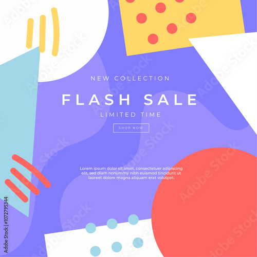 Colorful Abstract Big Sale Advertisement Design