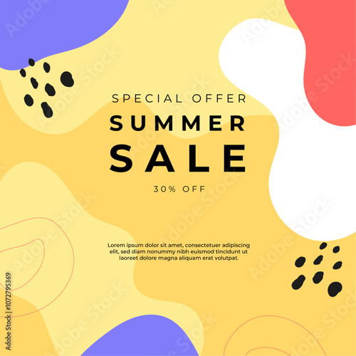 Colorful Abstract Big Sale Advertisement Design