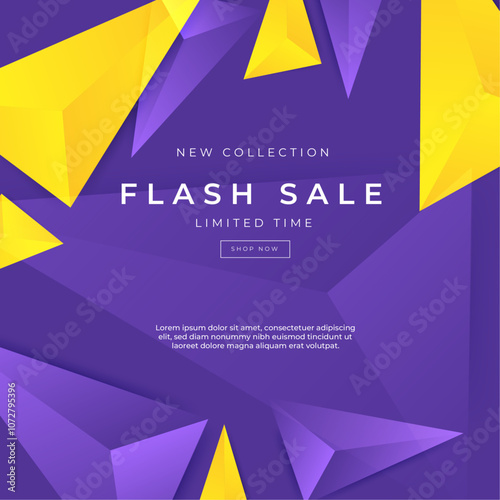 Vibrant Mega Sale Promotion With 30 Percent Discount. Perfect for advertising campaigns, online promotions, and attracting customers with its colorful geometric background.