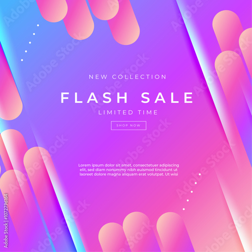 Colorful Abstract Big Sale Advertisement Design