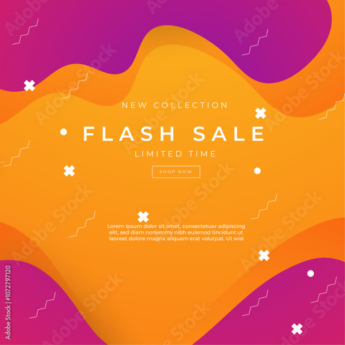 Colorful Abstract Big Sale Advertisement Design